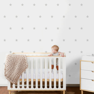 Kit de Adesivos de Estrelinhas Cinza